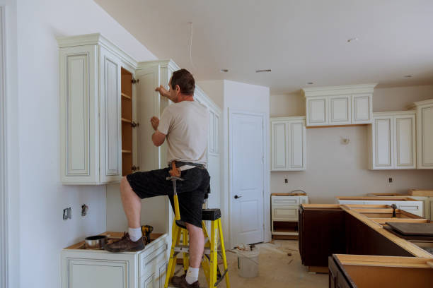 Open concept kitchen conversion in Silver Spring by JMT Kitchen Cabinet